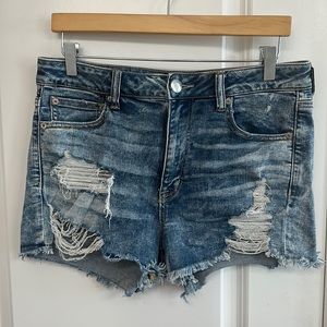 American Eagle Shortie Jean Shorts womens size 12